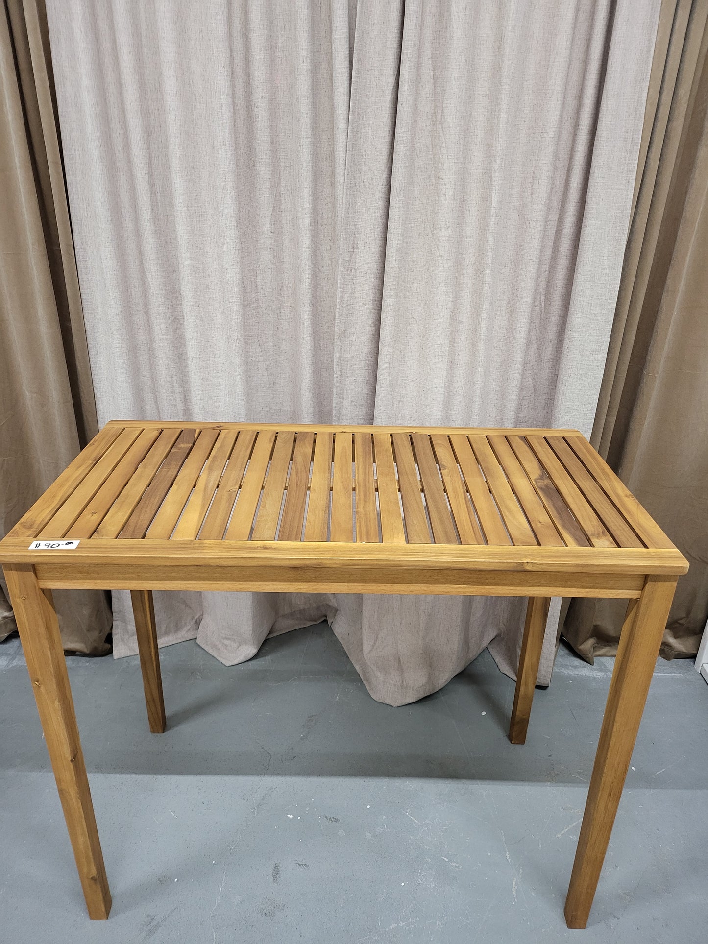 Tall patio wooden table